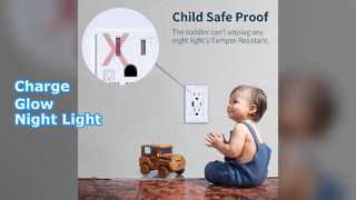 Nachtlicht-USB-Steckdose: Aufladen und beleuchten!