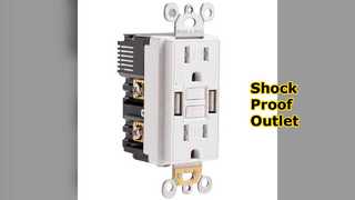 Sichere GFCI-Steckdose Ein USB schützt Sie