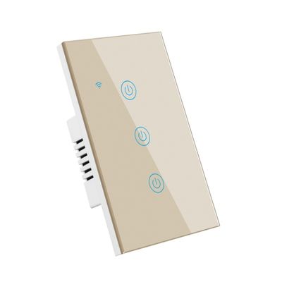Convenient Timer Single Pole 3 Gang Smart Switch No Neutral Required 10A