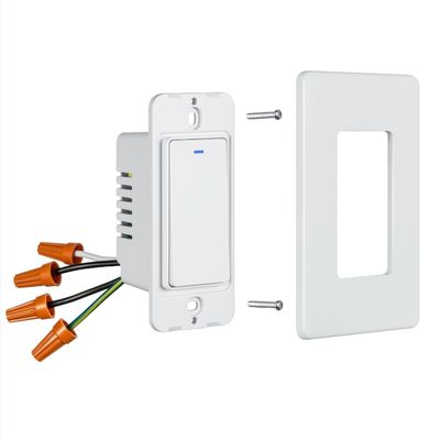 Wall Mounted Smart Wireless Switch 10A For IOS / Android Devices