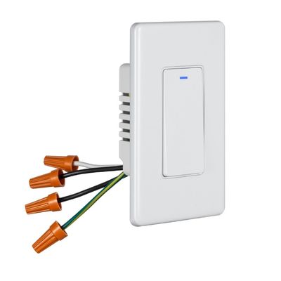 Wall Mounted Smart Wireless Switch 10A For IOS / Android Devices