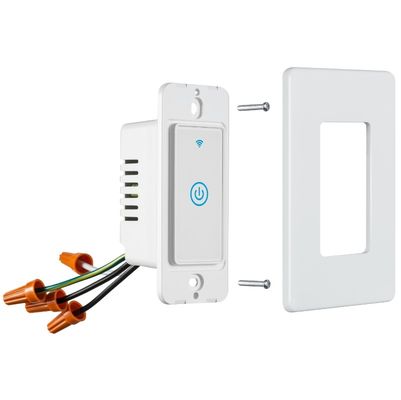 Single Pole Tuya Smart Switch Wall Mounted Intelligent 240V 10A