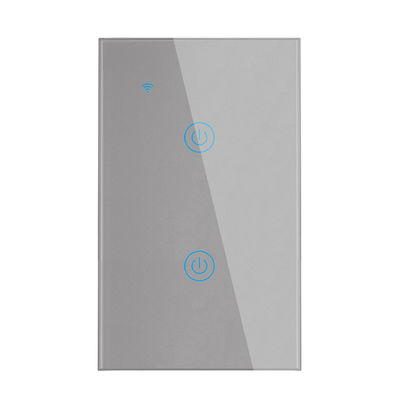 Convenient Control WiFi 2 Gang Smart Switch No Neutral 110V-250V AC Power