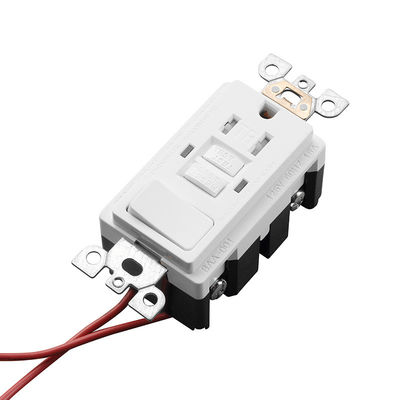 Tamper Resistant 15A GFCI Electrical Outlet With LED Indicator