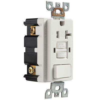 Kitchen Or Washing Room Applied GFCI Socket 20A With Light Switch