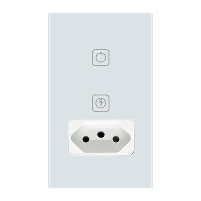 Fireproof ABS 1gang Wifi Switch Socket App Control 10A For Home