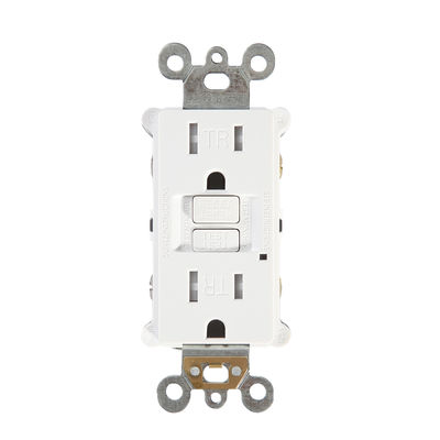 Slim Design Safety GFCI Interrupter Socket Self Grounding 15A