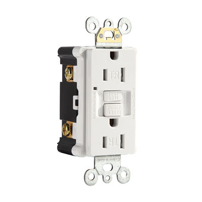 Slim Design Safety GFCI Interrupter Socket Self Grounding 15A