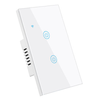 Convenient Control WiFi 2 Gang Smart Switch No Neutral 110V-250V AC Power