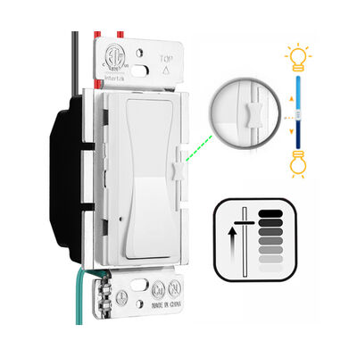 ETL Certified 0-10V Dimmer Switch with 300W Max Load and IP44 Rating for LED Lighting Control